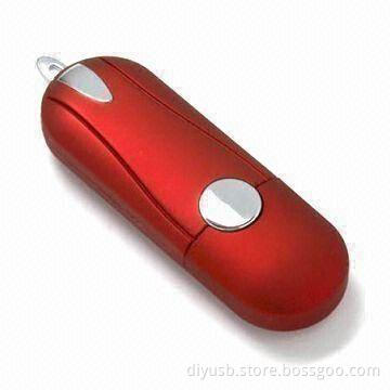 USB2.0 Flash Drive with Free Logo, Uses Branded Samsung Chip, 1,000G Shock Resistance